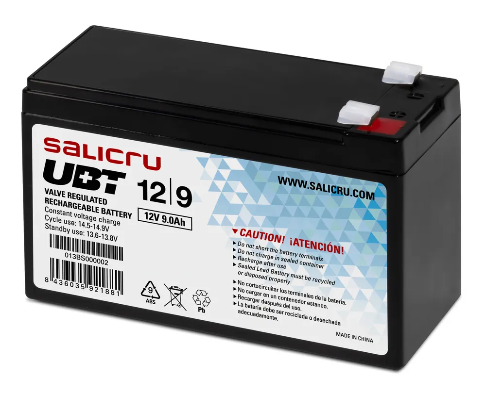 Salicru 013BS000002 USV-Batterie Plombierte Bleisäure (VRLA) 12 V 9 Ah