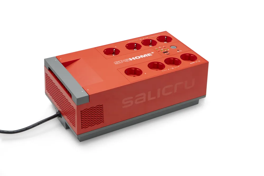 Sai Salicru, 1000 VA, Blei-Kalzium-Akku, 15 Minuten, Master-Slave, Dual-USB, Kinderschutz