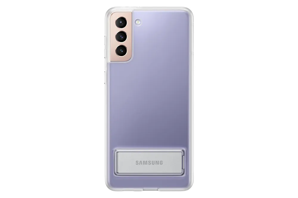 EF-JG996 Clear Standing Cover für Galaxy S21+, Transparent Handyhülle