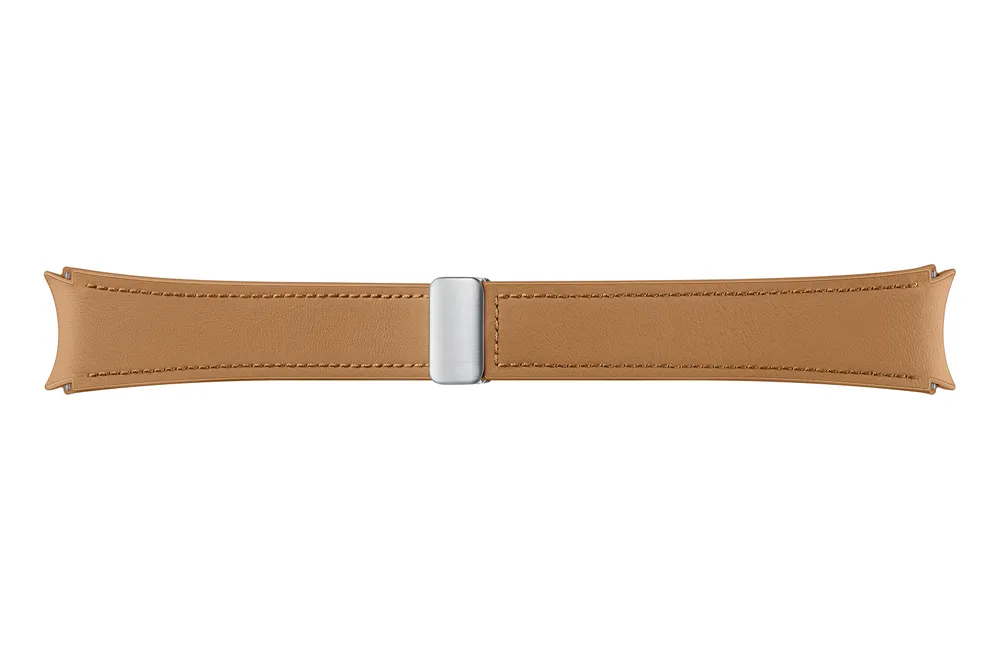 D-Buckle Hybrid Eco-Leather Armband (Normal, M/L), Camel