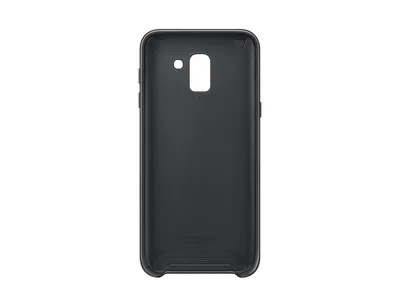 Dual Layer Cover für Galaxy J6 (2018), schwarz Handyhülle
