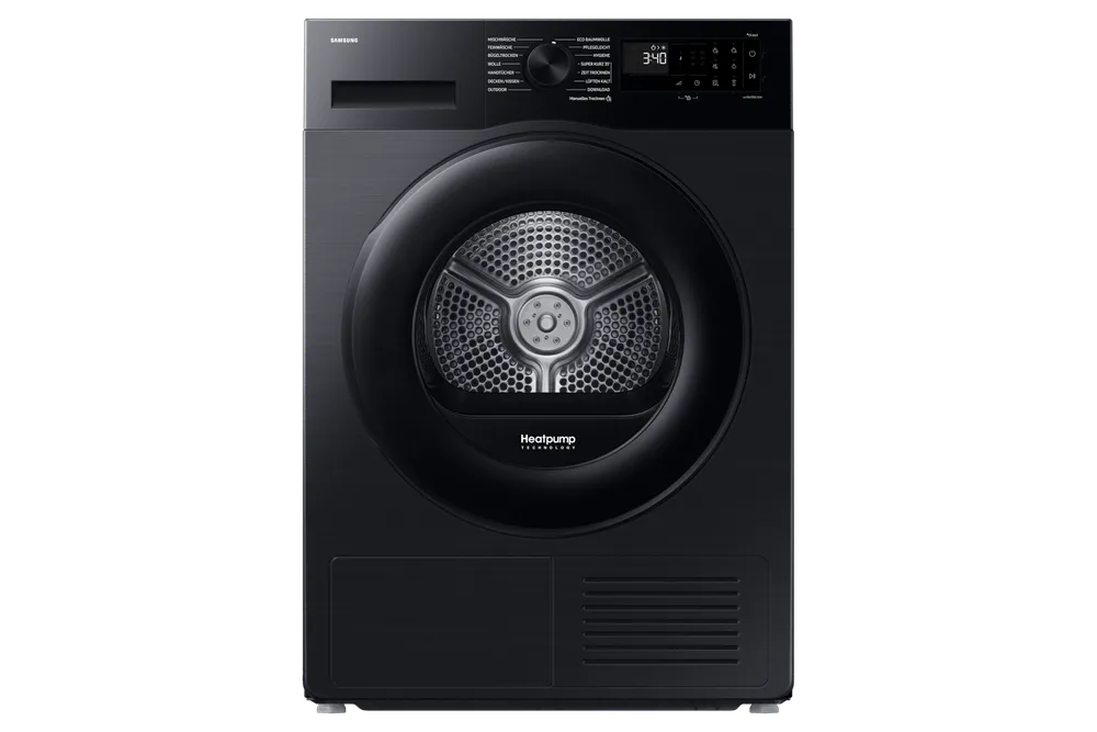 Samsung 9 kg Trockner DV5000D mit Optimal Dry, EEK: C, 9 kg Schwarz