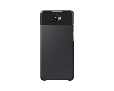 EF-EA725 Smart S View Wallet f. Galaxy A72, Black Handyhülle