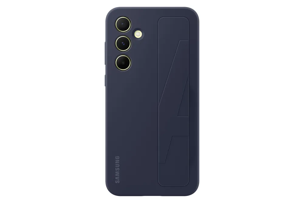 EF-GA556 für Galaxy A55 Standing Grip Case Blue Black Handyhülle