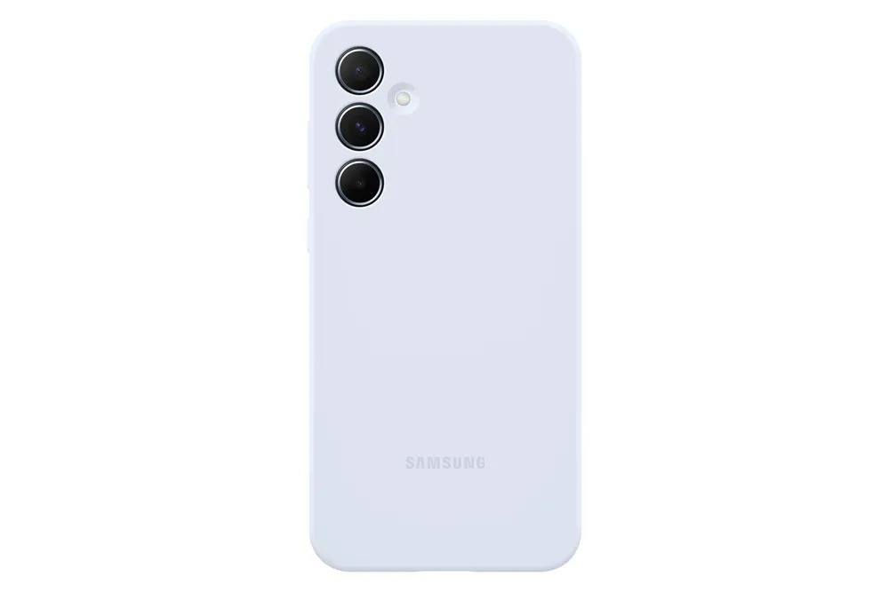 EF-PA556 für Galaxy A55 Silicone Case Light Blue Handyhülle