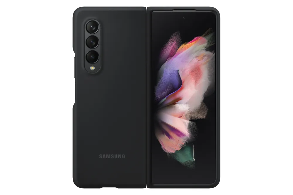 EF-PF926 Silicone Cover für Galaxy Z Fold3, Black Handyhülle