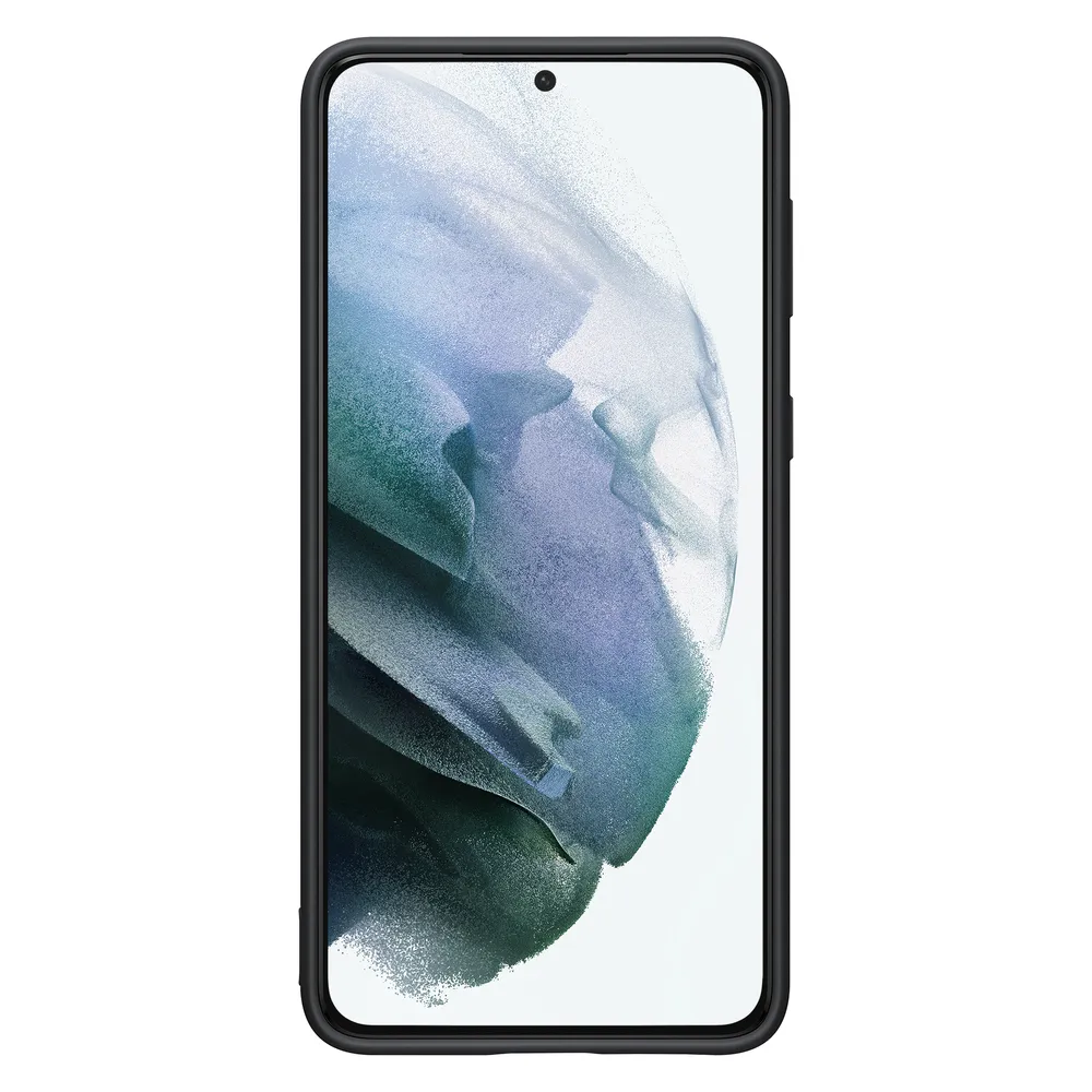 EF-PG996 Silicone Cover für Galaxy S21+, Black Handyhülle