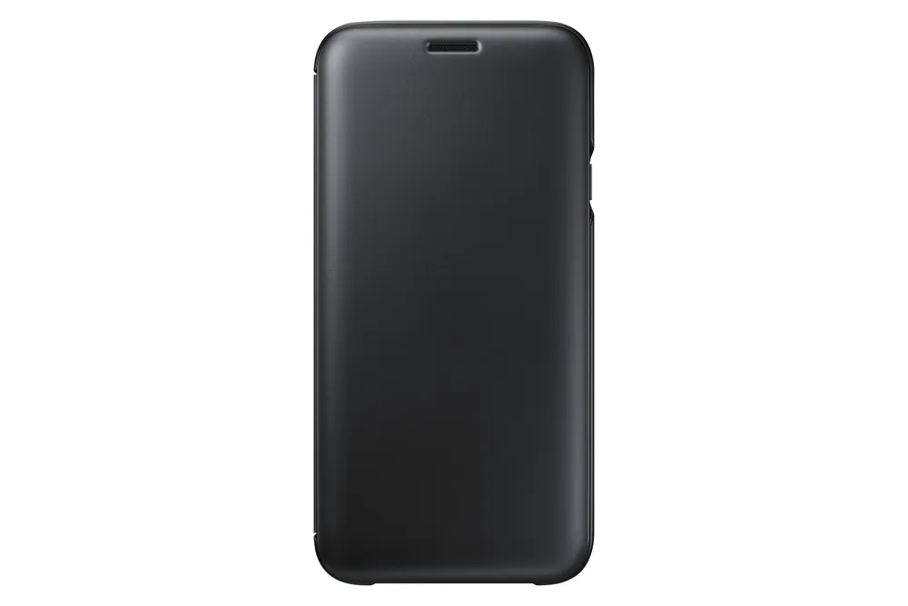 EF-WJ730 Wallet Cover für Galaxy J7 (2017) schwarz Handyhülle