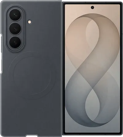 Samsung Galaxy Z Fold8 Ultra Backcover aus Silikon mit Magnet Schwarz