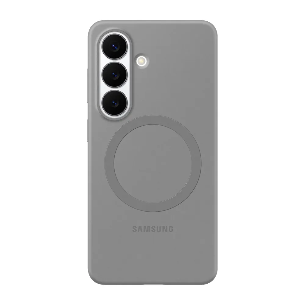 Samsung Galaxy S26 Backcover aus Silikon mit Magnet Grau