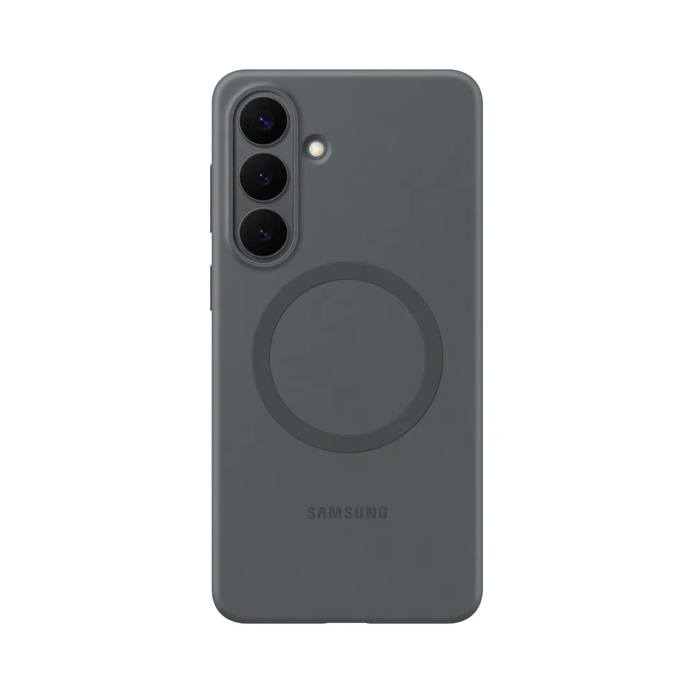 Samsung Galaxy S26 Plus Backcover aus Silikon mit Magnet Schwarz