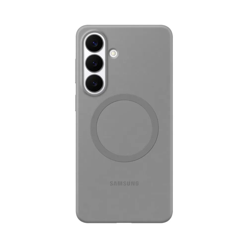 Samsung Galaxy S26 Plus Backcover aus Silikon mit Magnet Grau