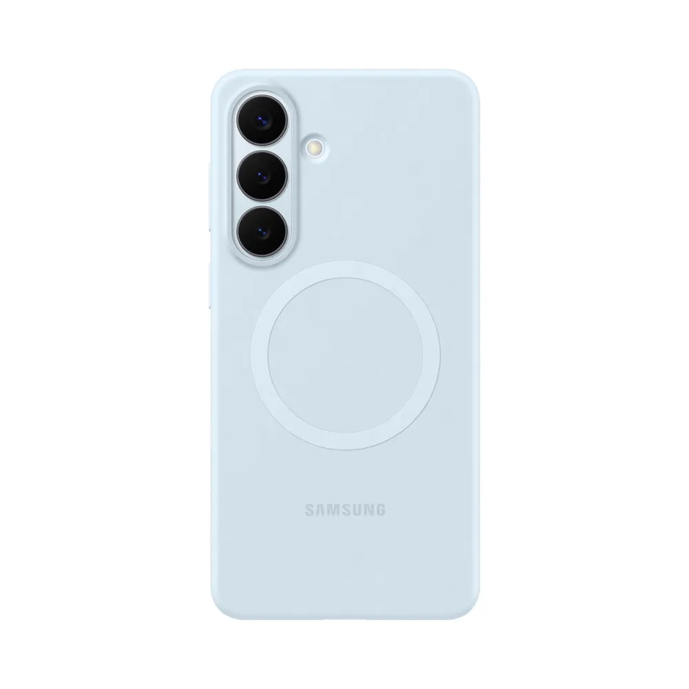 Samsung Galaxy S26 Plus Backcover aus Silikon mit Magnet Blau