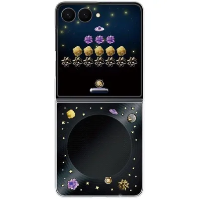Flipsuit Hülle Samsung Schwarz mit LED-Effekten für Galaxy Z Flip8