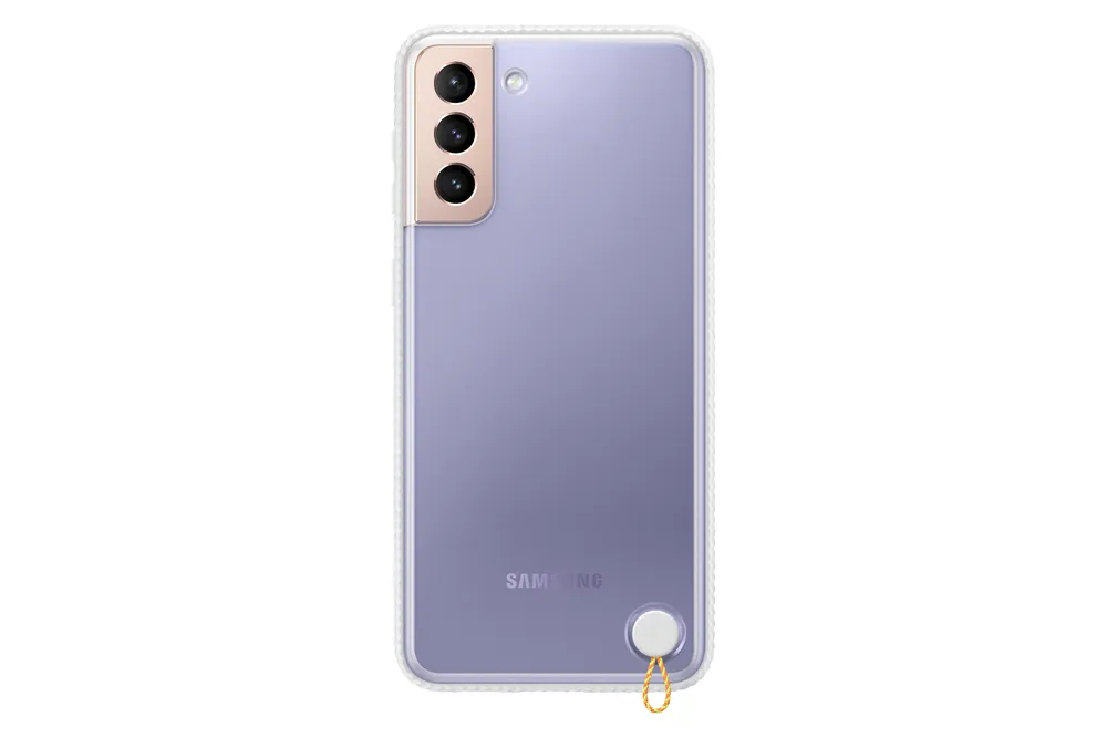 Samsung Clear Protective Cover Weiße Hülle für Samsung Galaxy S21 Plus 5G