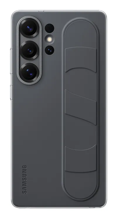 Samsung S25 Ultra Standing Grip Backcover Schwarz