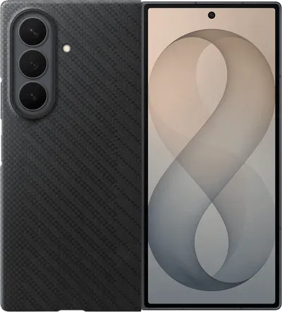 Samsung Galaxy Z Fold8 Ultra Carbon Backcover mit Magnet Schwarz