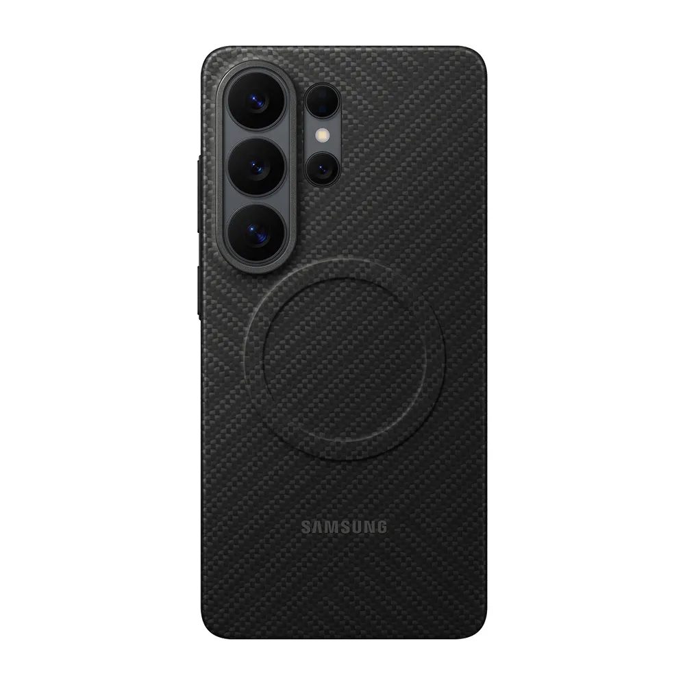 Samsung Galaxy S26 Ultra Carbon Backcover mit Magnet Schwarz