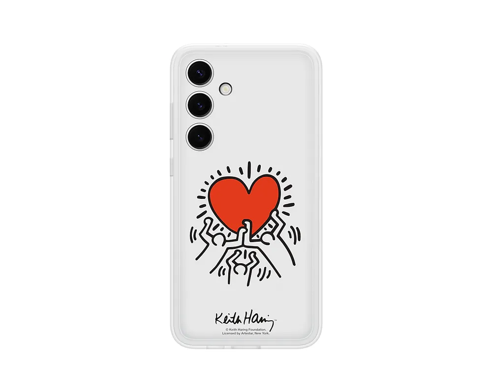 Handyhülle Samsung Flipsuit Case TPU Rot Transparent für Galaxy S24+