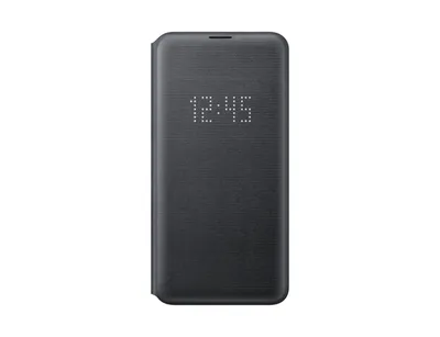 Handyhülle Samsung EF-NG970 Folio Schwarz mit Kartenfach für Galaxy S10e