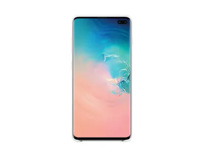 Samsung Weißes Silikoncover für Samsung Galaxy S10 Plus
