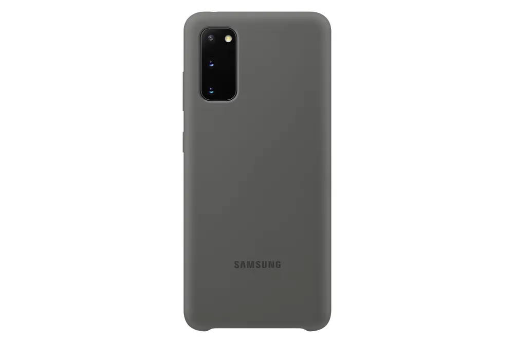 Funda para móvil Samsung EF-PG980 Silikon Grau Stoßfest für Galaxy S20