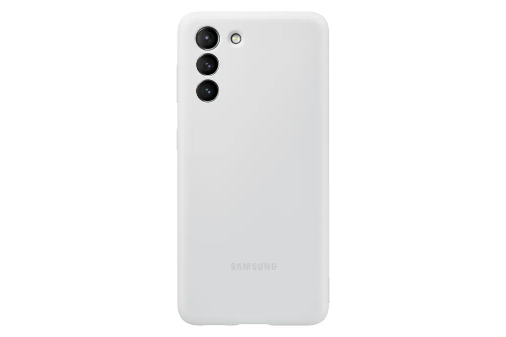 Samsung Silikonhülle Grau für Samsung Galaxy S21