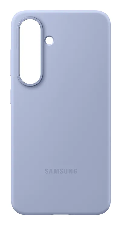 Samsung Galaxy S25 Backcover aus Silikon Hellblau