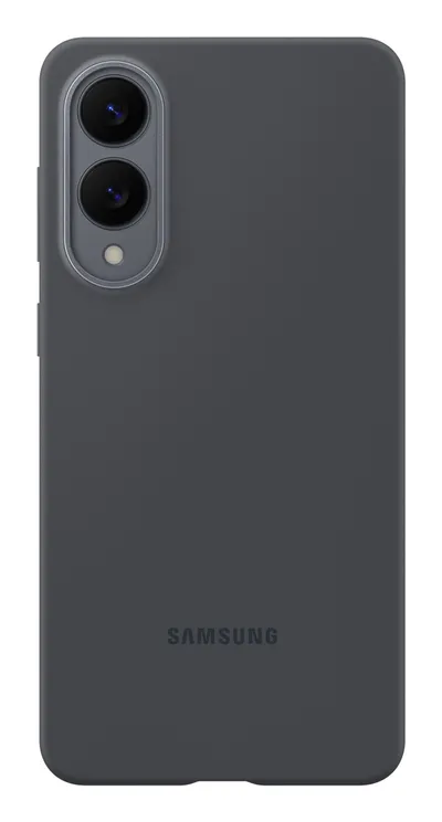 Samsung Galaxy S25 Edge Backcover aus Silikon Schwarz