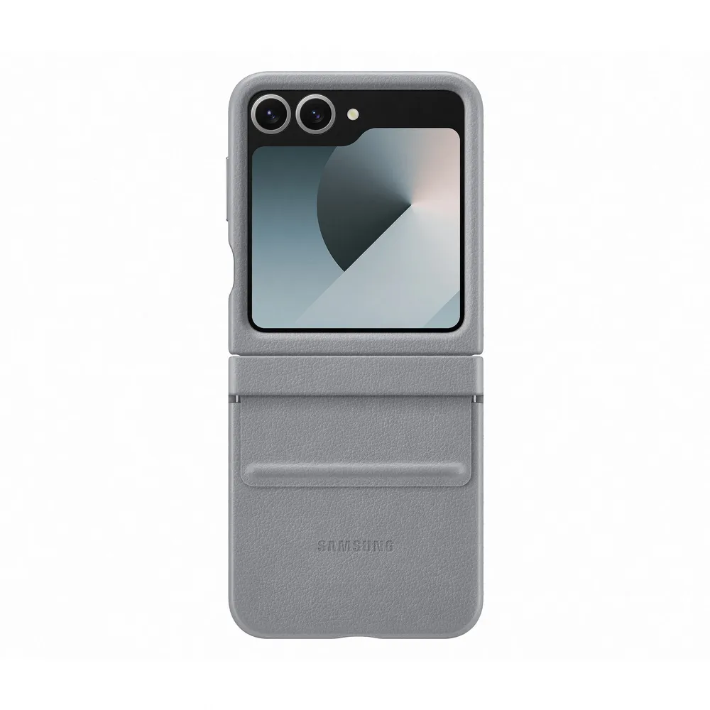 Samsung Galaxy Z Flip6 Backcover Kunstleder Grau