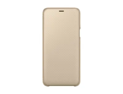 Samsung Wallet Cover Gold für Samsung Galaxy A6 Plus
