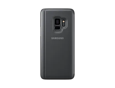 Samsung EF-ZG960 Clear View Standing Cover Schwarz für Samsung Galaxy S9