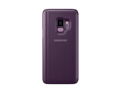 Samsung EF-ZG960 Clear View Standing Cover Lila für Samsung Galaxy S9