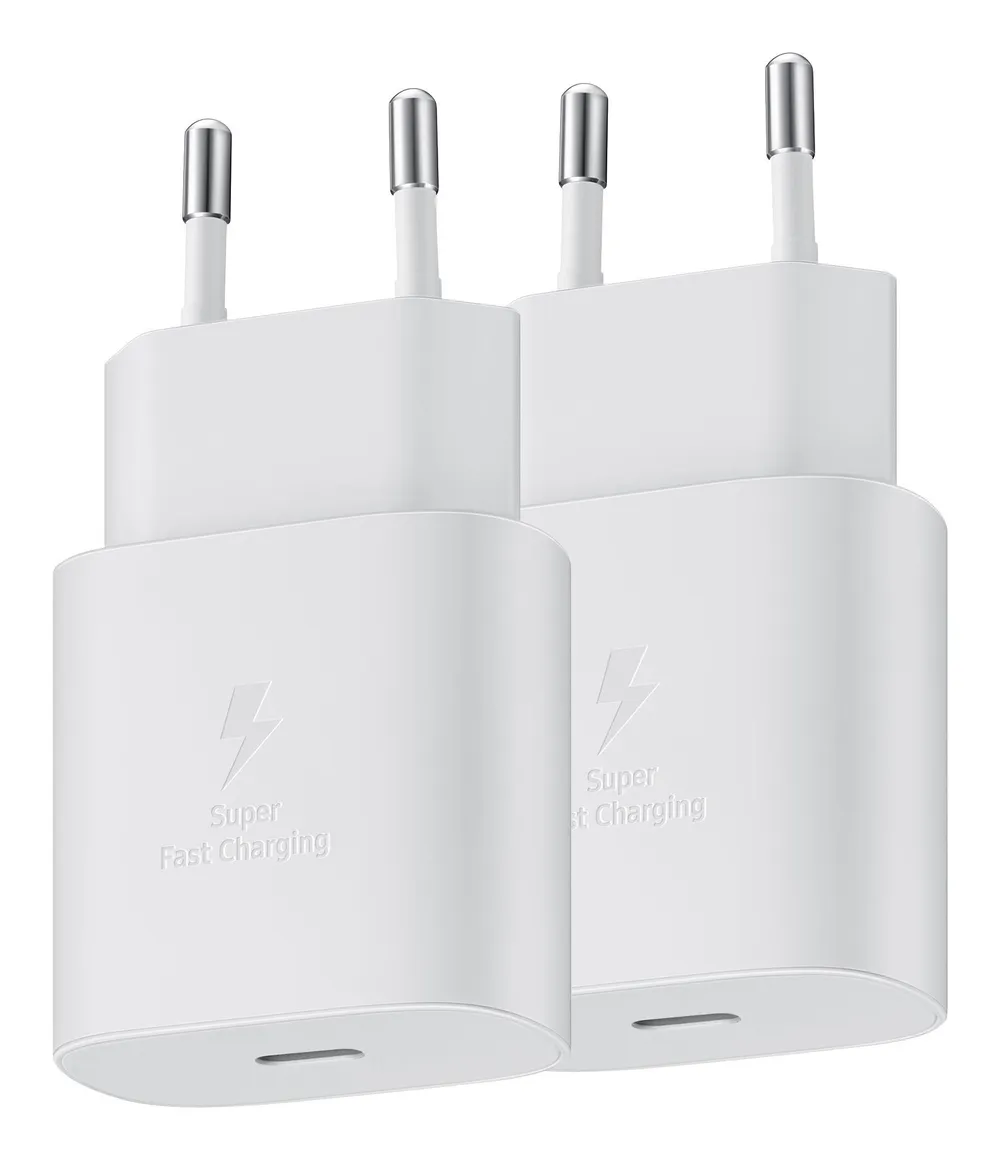 EP-TA800NWEGEU Schnellladegerät USB-C 25W Doppelback, Weiß Schnellladegerät (USB-C)