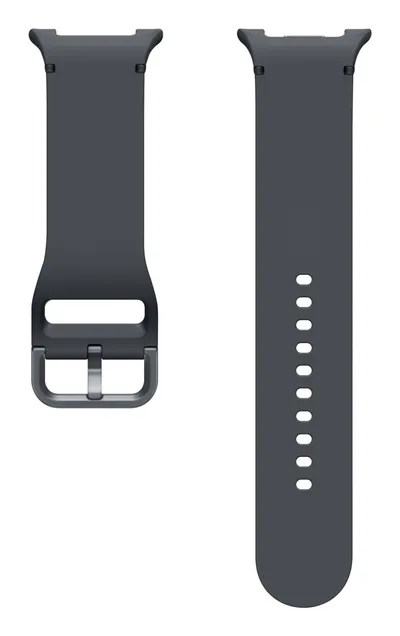 Samsung Galaxy Watch8 Series Silikon Sport Armband Dunkelgrau M/L