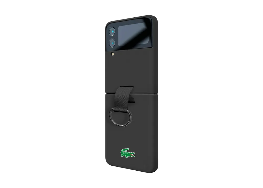 Samsung CG Mobile LACOSTE Liquid Silicone Case für das Galaxy Z Flip4 Black