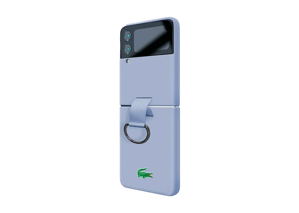 Samsung CG Mobile LACOSTE Liquid Silicone Case für das Galaxy Z Flip4 Blue