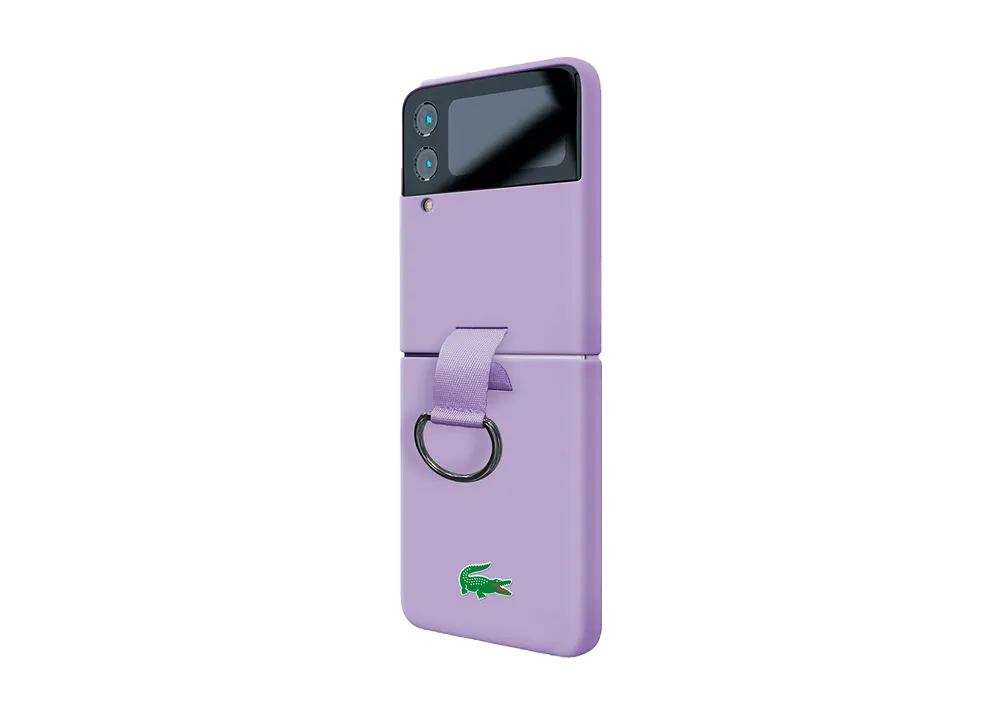 Samsung CG Mobile LACOSTE Liquid Silicone Case für das Galaxy Z Flip4 Lavender