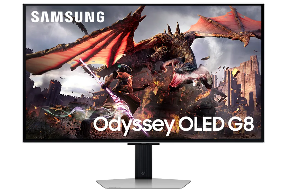 Gaming Monitor Odyssey OLED G80SD S32DG800SU, Silber/Schwarz, 32 Zoll, 4K, 240 Hz, 0,03 ms