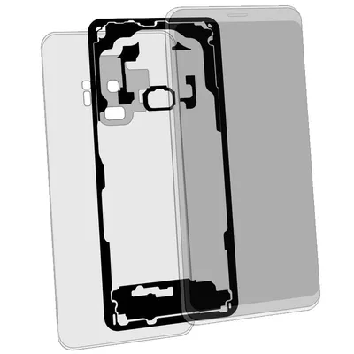 Original Samsung Rückseitenschutzaufkleber für Samsung Galaxy S9