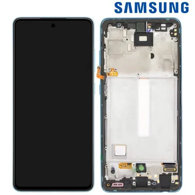 Komplettes Pad Samsung A52 LCD-Bildschirm Touch-Glas Original Samsung Blau