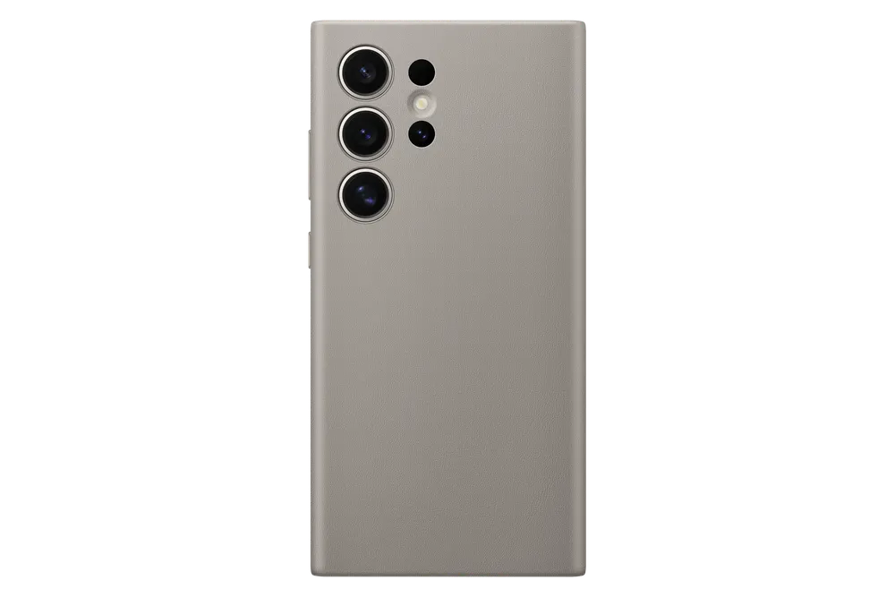 Samsung Hochuen Vegan Leather Case für das Galaxy S24 Ultra Grau