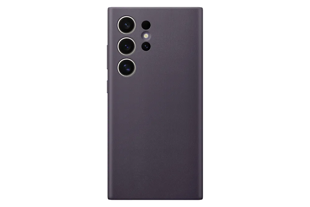 Samsung Hochuen Vegan Leather Case für das Galaxy S24 Ultra Violett