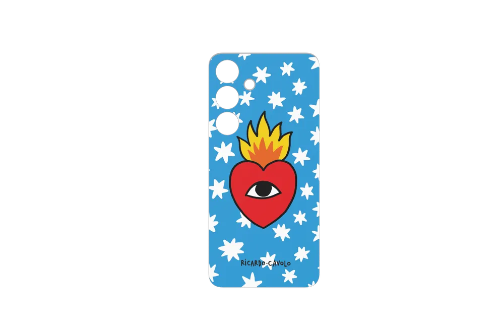 Samsung Artist Ricardo Cavolo Flipsuit Card für das Galaxy S24 Blau, Rot Und Gelb
