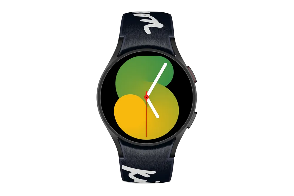 Samsung MAISON KITSUNE Hybrid Leather Band GP-TYR915 für die Galaxy Watch5-Serie, 20mm Navy