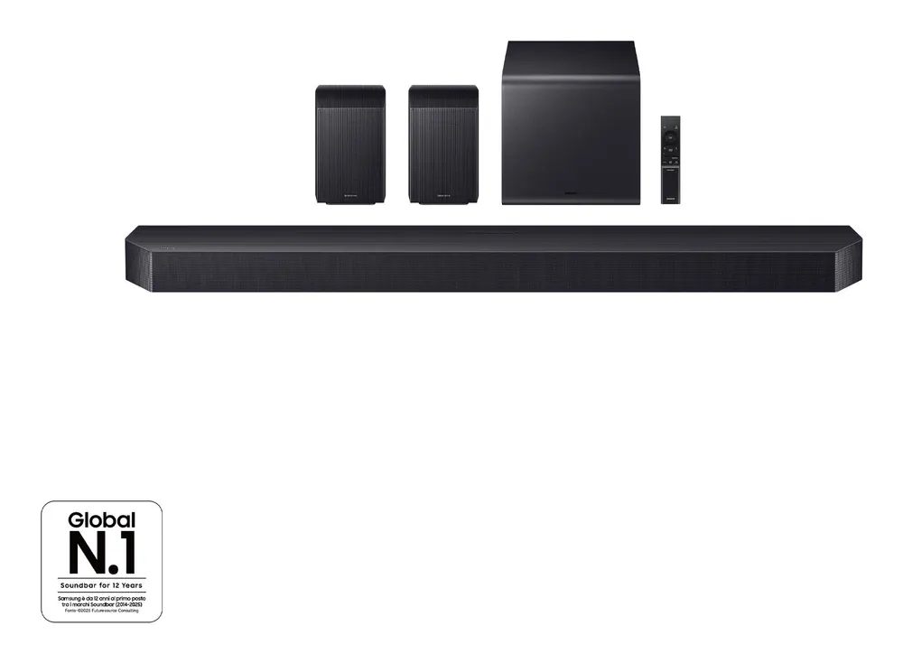 Soundbar Samsung HW-Q990F ZF 11.1.4 756W HDMI eARC Bluetooth Dolby Atmos Schwarz