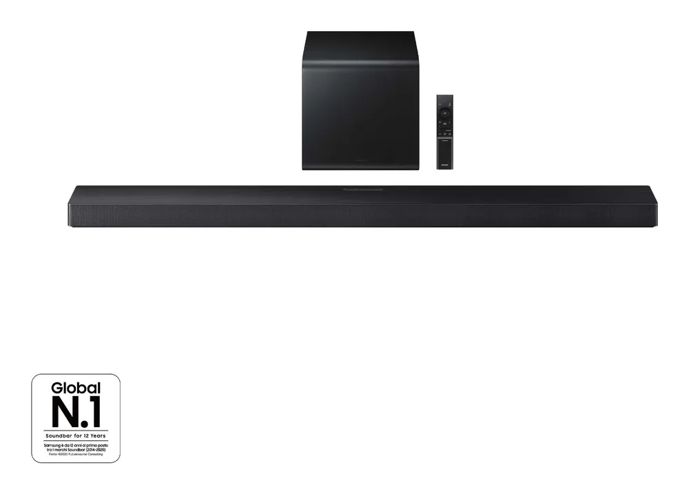 Barra de Sonido Samsung HW-QS700F/ZF 3.1.2 345W WiFi Bluetooth Dolby Atmos Titan Black