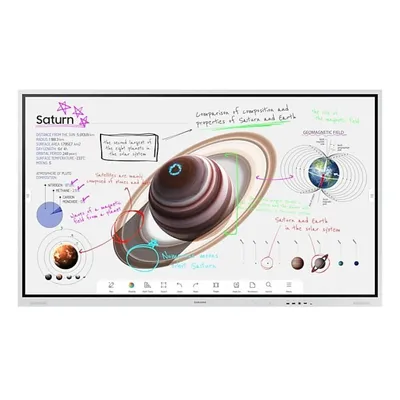Samsung WM85B Interaktives Whiteboard 2,16 m (85") 3840 x 2160 Pixel Touchscreen Grau, Weiß