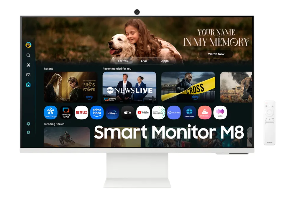 Monitor Samsung S32FM801UU 32" 4K Ultra HD 60Hz VA LCD Weiß Smart HDR10+