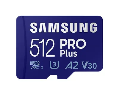 Samsung PRO Plus MB-MD512KA | mb-md512ka/eu | Flash-Speicherkarte (microSDXC-an-SD-Adapter inbegriffen)